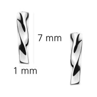 Stab Ohrstecker in 925 Silber
