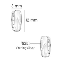 Maßenansicht von Creolen Creolen in 925 Silber von Sofia Milani - E0784