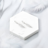 Flügel Ohrhänger in 925 Silber
