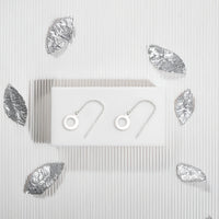 Kreis Ohrhänger in 925 Silber