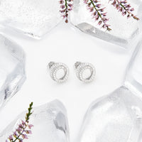 Kreis Ohrstecker in 925 Silber