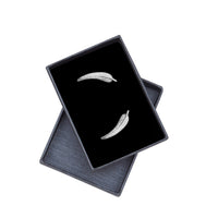 Flügel Ohrklemme in 925 Silber