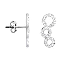 Kreis Ohrklemme in 925 Silber
