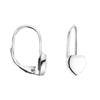 Herz Ohrhänger in 925 Silber