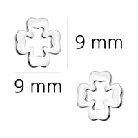 Blatt Ohrstecker in 925 Silber