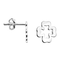 Blatt Ohrstecker in 925 Silber