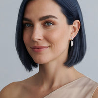 Blatt Ohrhänger in 925 Silber