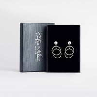Kreis Ohrstecker in 925 Silber