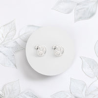 Baum Ohrstecker in 925 Silber
