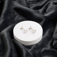 Kreis Ohrstecker in 925 Silber