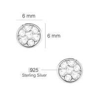 Kreis Ohrstecker in 925 Silber