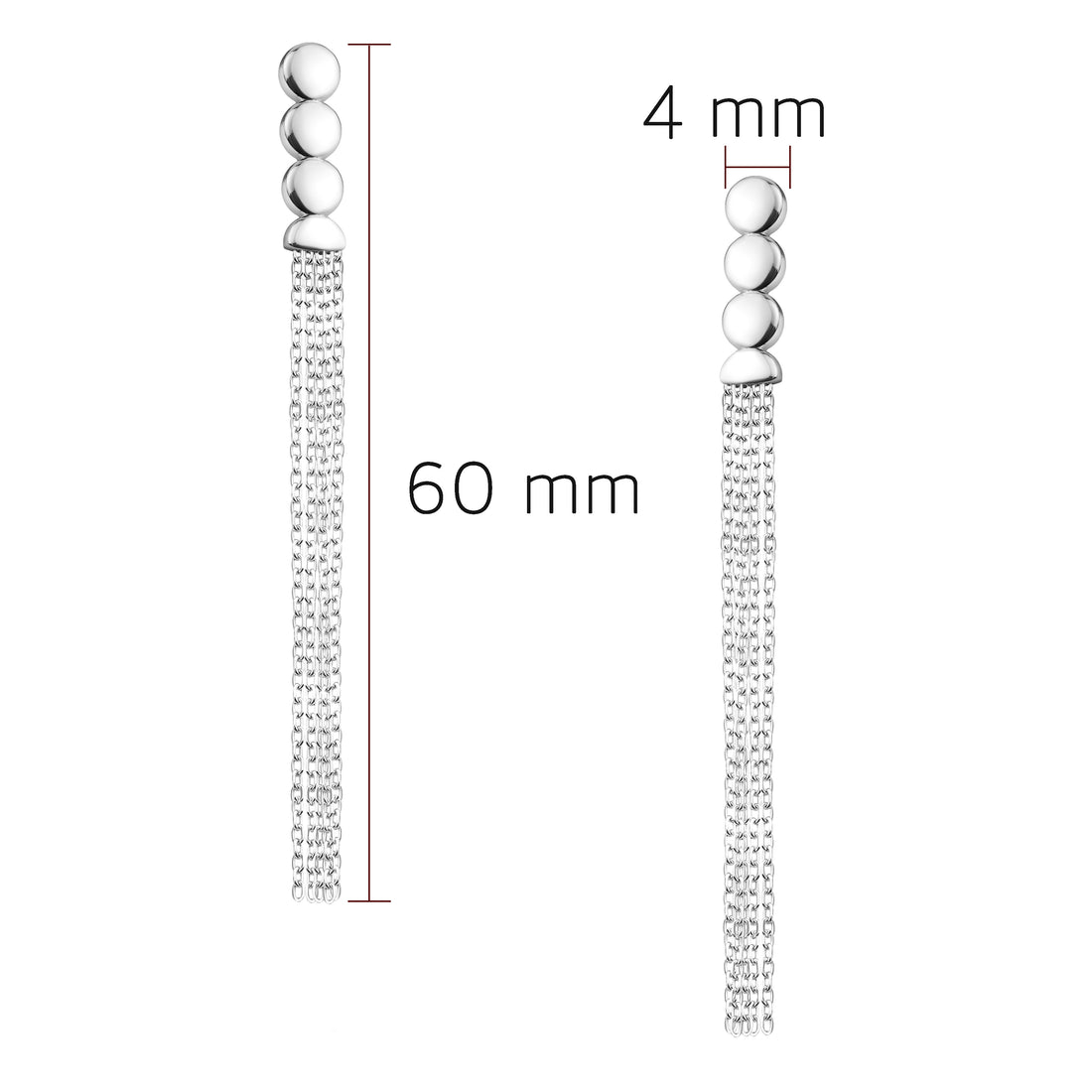 Ankerkette Ohrhänger in 925 Silber