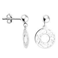 Kreis Ohrstecker in 925 Silber