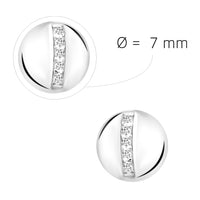 Kreis Ohrstecker in 925 Silber