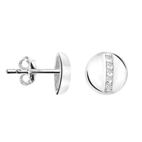 Kreis Ohrstecker in 925 Silber