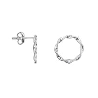 Kreis Ohrstecker in 925 Silber