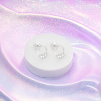 Kreis Ohrstecker in 925 Silber