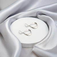 Oval Ohrhänger in 925 Silber
