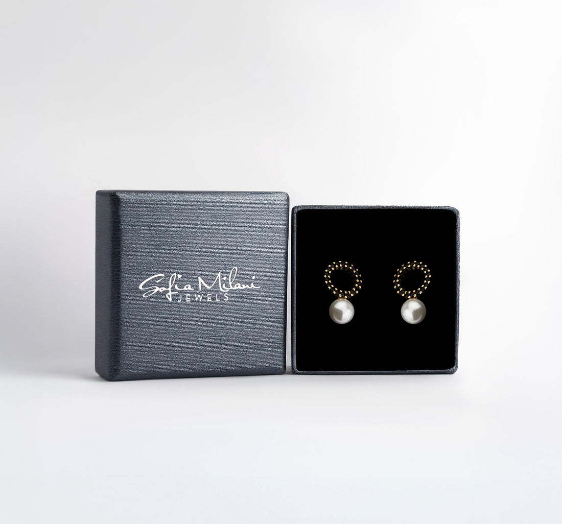 Perle Ohrstecker in 925 Silber