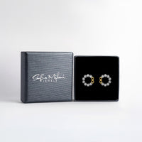 Blume Ohrstecker in 925 Silber