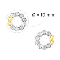 Blume Ohrstecker in 925 Silber