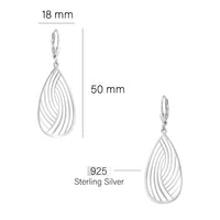 Ornament Ohrhänger in 925 Silber