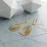 Ornament Ohrhänger in 925 Silber