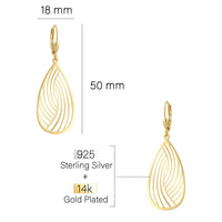 Ornament Ohrhänger in 925 Silber