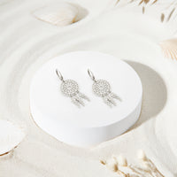 Traumfänger Ohrhänger in 925 Silber
