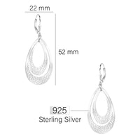 Ornament Ohrhänger in 925 Silber