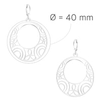 Ornament Ohrhänger in 925 Silber
