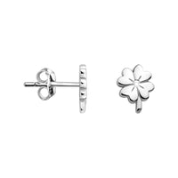 Haupt- und Seitenansicht von Blumen Ohrstecker in 925 Silber von Sofia Milani - E0957