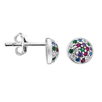 Kreis Ohrstecker in 925 Silber
