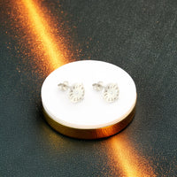 Sonne Ohrstecker in 925 Silber