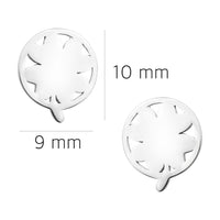 Blatt Ohrstecker in 925 Silber