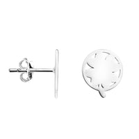 Blatt Ohrstecker in 925 Silber