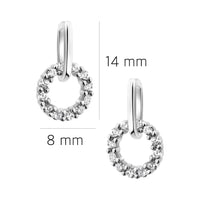 Kreis Ohrstecker in 925 Silber