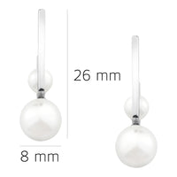 Perle Ohrstecker in 925 Silber