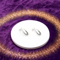 Oval Ohrstecker in 925 Silber