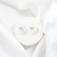 Fuß Ohrstecker in 925 Silber