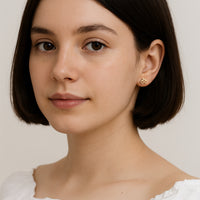 Fahrrad Ohrstecker in 925 Silber