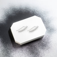 Gebogen Ohrklemme in 925 Silber