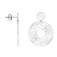 Ornament Ohrhänger in 925 Silber