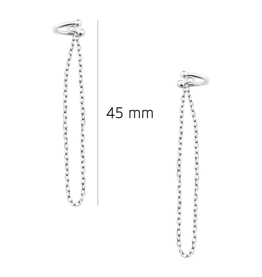 Ankerkette Ohrhänger in 925 Silber