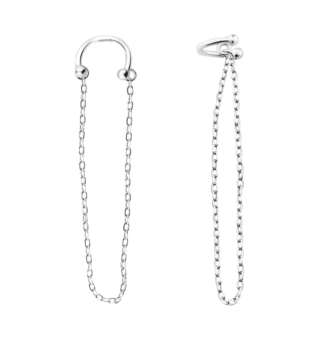 Ankerkette Ohrhänger in 925 Silber