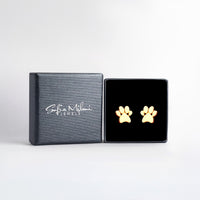 Pfote Ohrstecker in 925 Silber