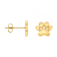 Pfote Ohrstecker in 925 Silber