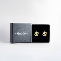 Blume Ohrstecker in 925 Silber