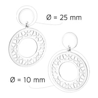 Ornament Ohrstecker in 925 Silber