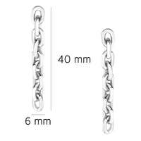Ankerkette Ohrhänger in 925 Silber